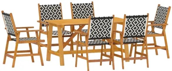 Zestaw mebli ogrodowych z drewna akacjowego F7-F14