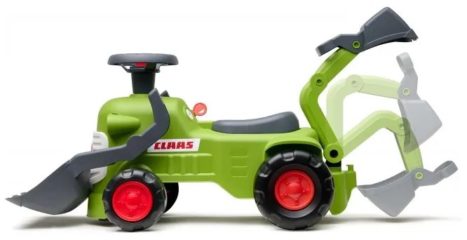 Falk traktorek claas jeździk z przyczepką ładowarką i łyżką