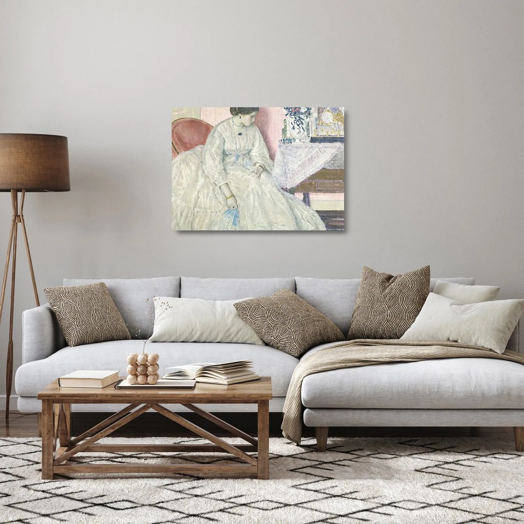 Obraz na szkle - Frederick Carl Frieseke, Memories, reprodukcje (70x50 cm)