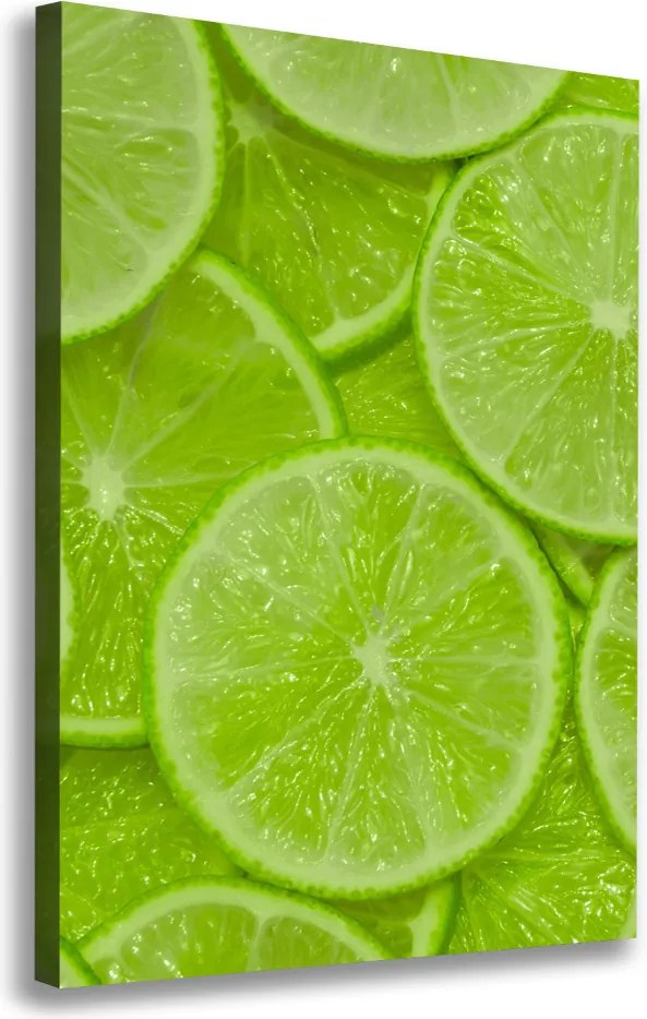 Nowoczesny obraz canvas na ramie pionowy Limonki