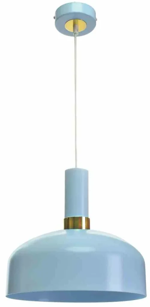 Lampa wisząca MALMO BLUE 1xE27, niebieska, pojedyncza, nad stół, wyspę