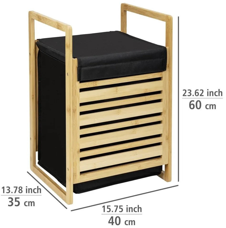 Tekstylny kosz na pranie 47 l Ecori – Wenko