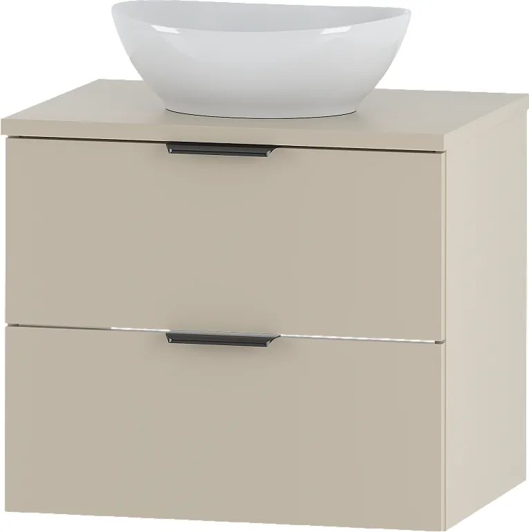 Kaszmirowy Zestaw do Łazienki 60cm Szafka z Blatem Umywalka Pile