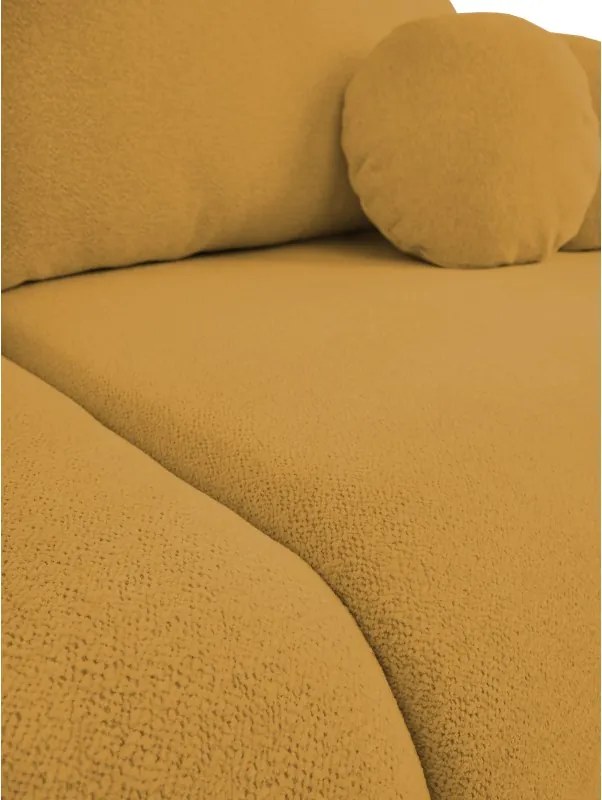 Sofa LOOP z funkcja spania i pojemnikiem ZŁOTY RAVEN 66