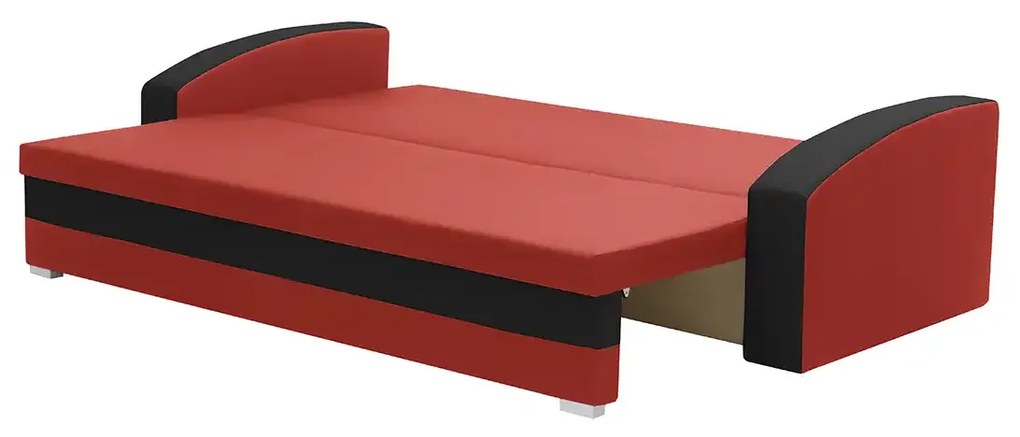 Kanapa sofa 3 os z funkcją spania KING Kremowy/Czarny