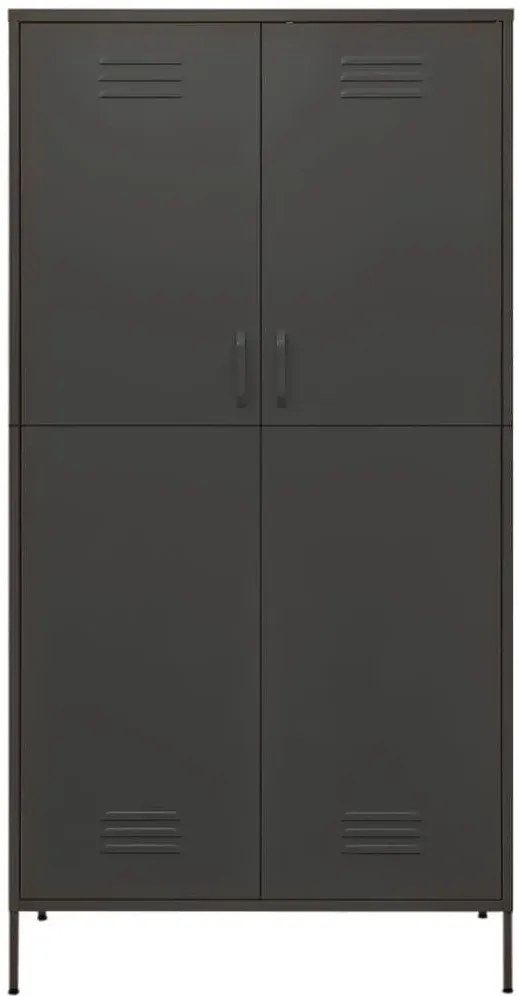 Stalowa szafa gospodarcza dwudrzwiowa antracyt C7-G10