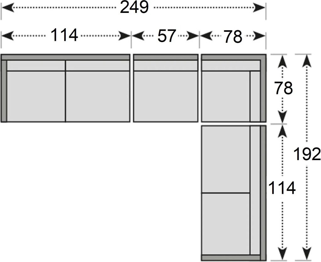 Doppler EXPERT LOUNGE ogrodowy zestaw wypoczynkowy 3+1+1