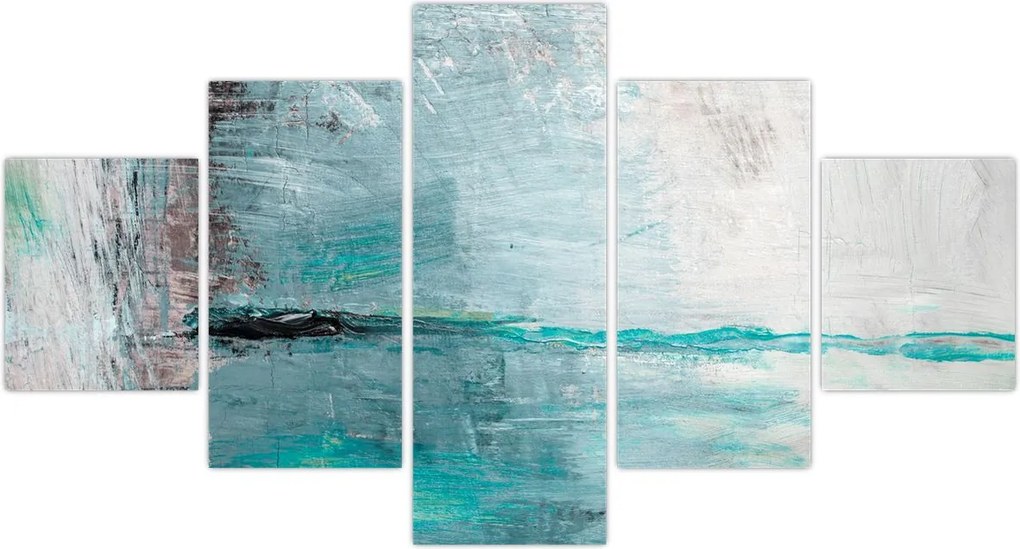 Obraz - Abstrakcyjny obraz olejny (125x70 cm)
