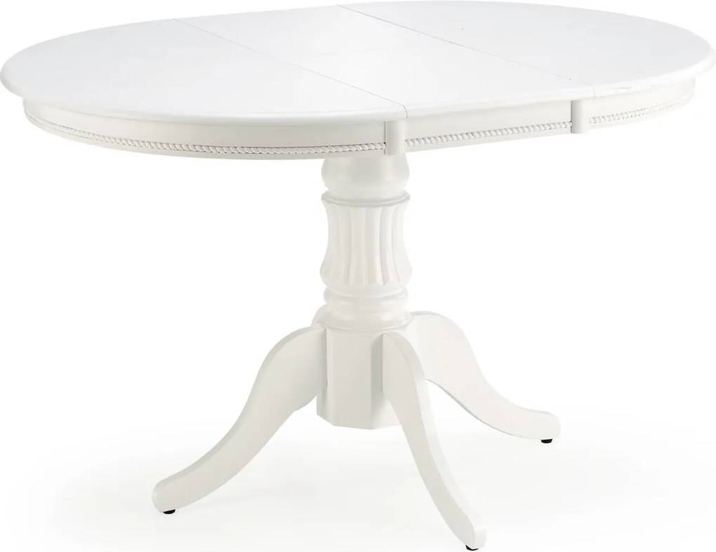 Stół do jadalni z okrągłym blatem William biały