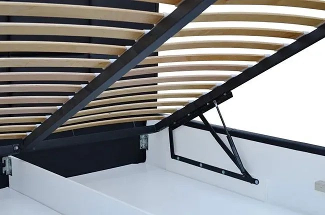 Nowoczesne łóżko z eleganckim zagłówkiem Fato 2X 140x200 - 44 kolory