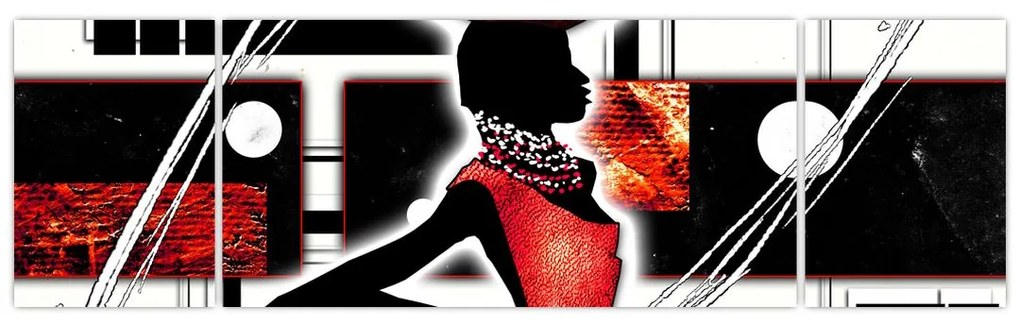 Obraz obrazu starożytnej damy (170x50 cm)