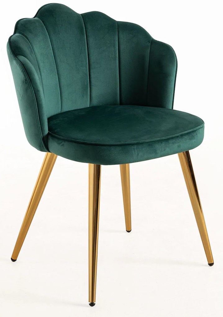 Krzeso Blume w kolorze zotym, aksamitne