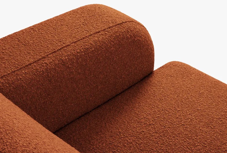 OUTLET Sofa 3-osobowa brąz boucle 235/95/72 Molino od Micadoni