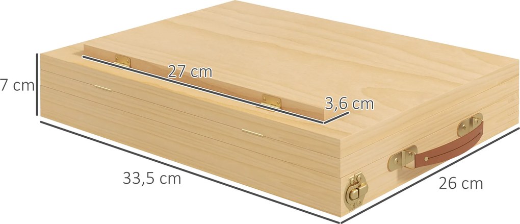 Vinsetto Stojak na stół z regulowanym kątem, z uchwytem, Bukowe drewno, Naturalne