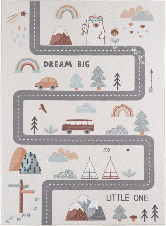 Kremowy dywan dziecięcy odpowiedni do prania 120x170 cm Coco 1134 – Ayyildiz Carpets