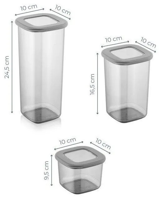 Pojemniki na żywność 18 szt. na żywność Fresco – Hermia