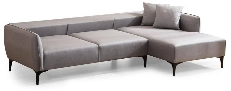 Jasnoszara sofa narożna Belissimo, narożnik prawy – Balcab Home