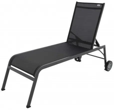 EXPERT - aluminiowy leżak ogrodowy na kółkach