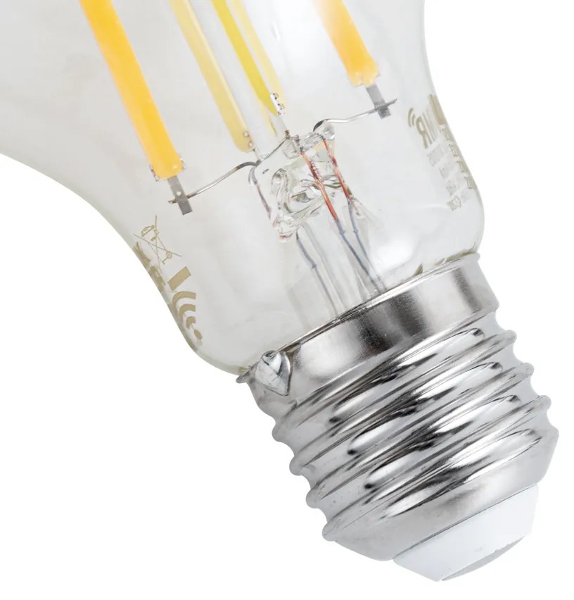 Zestaw 5 inteligentnych żarówek LED E27 ściemnialnych A60 przezroczystych 7W 806 lm 2700-6500K