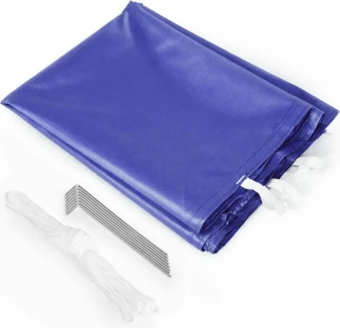 Pawilon ogrodowy eventowy FGA8, 3x3 m, automatyczny ze ściankami - namiot zamykany, niebieski