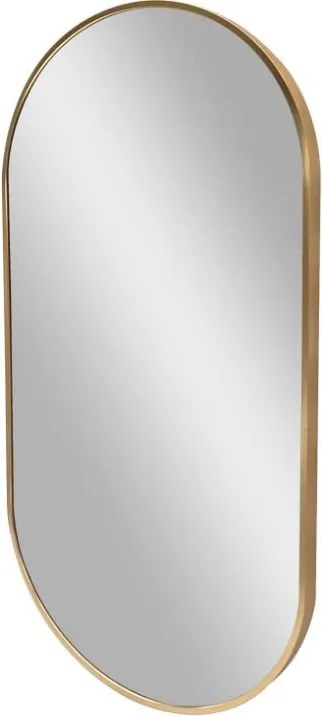 Lustro Elipsa 100x50cm złote GX06 ścienne owalne łazienkowe do salonu sypialni loftowe industrialne minimalistyczne