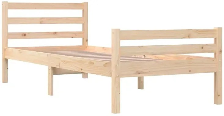 Pojedyncze łóżko z naturalnej sosny 90x200 - Fenso 3X