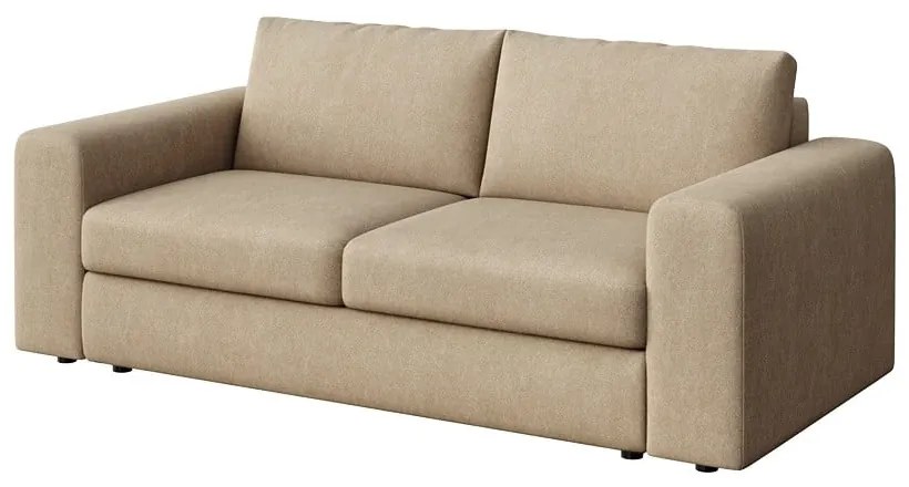 Jasnobrązowa aksamitna sofa 218 cm Baga – Rodier