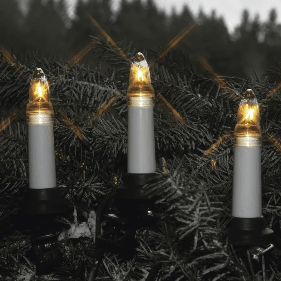 Lampki choinkowe świece z wymiennymi żarówkami