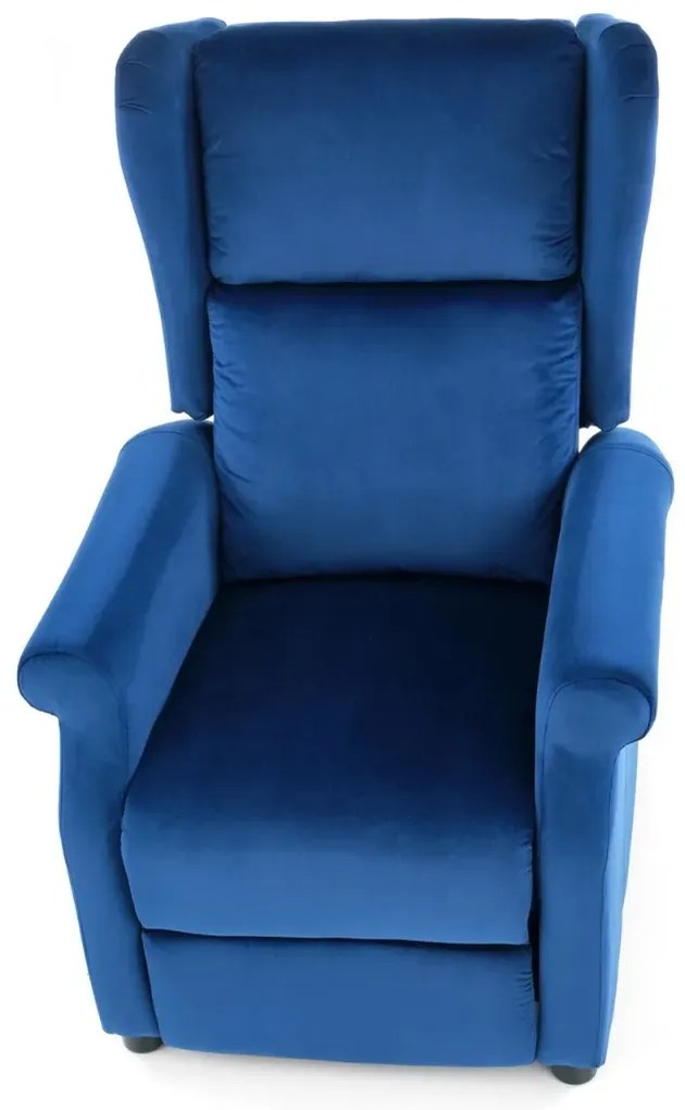 Fotel AGUSTIN 2 VELVET granatowy rozkładany HALMAR