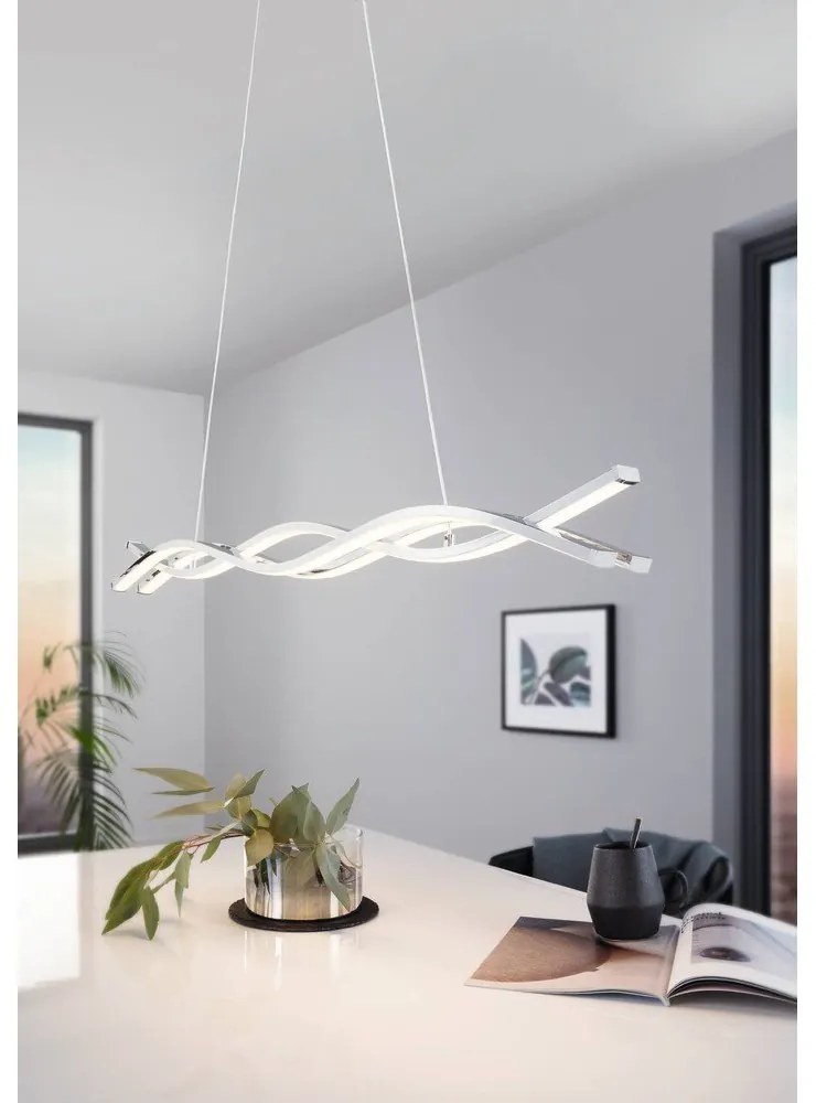 Lampa wisząca LED w kolorze srebra LASANA 2 – EGLO