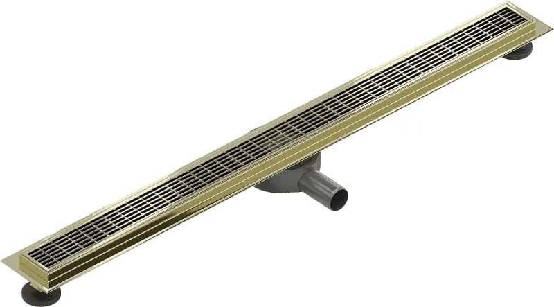 Mexen Flat 360° M33 odpływ liniowy obrotowy 90 cm, złoty - 1533090-40