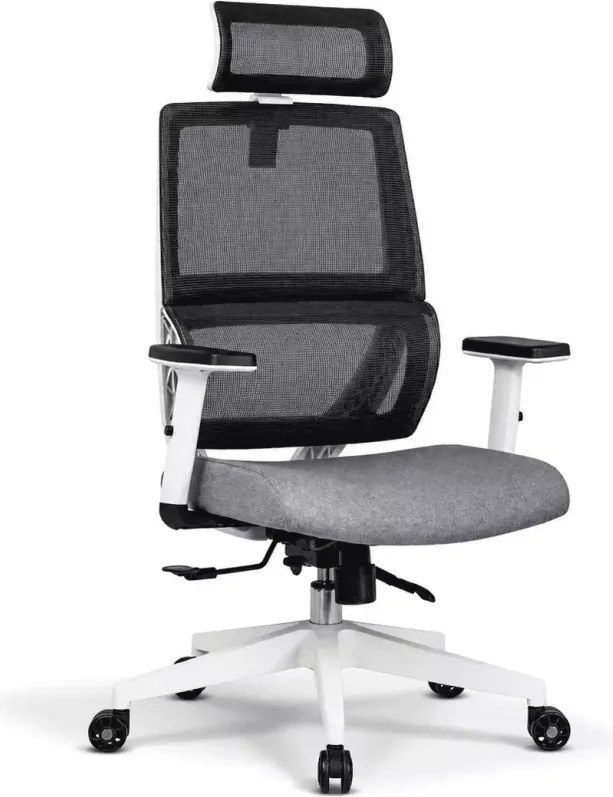 Lirunit – ergonomiczny fotel biurowy obrotowy z regulowanym zagłówkiem