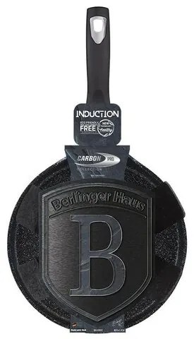 Berlinger Haus Patelnia do naleśników z powłoką marmurową Carbon PRO Line, 25 cm