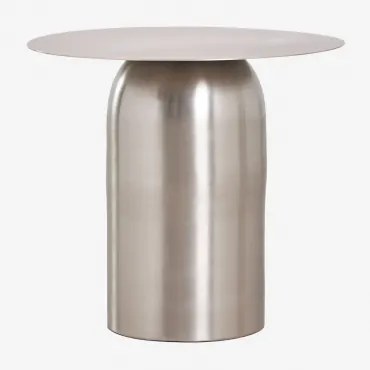 Zestaw 2 Okrągłych Stolików Nocnych Ø40 Cm Alliser Clear Brush & Clear Brush - Sklum