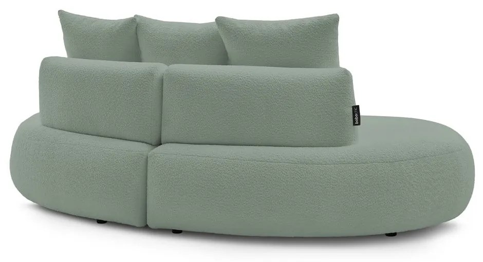 Jasnozielona sofa z materiału bouclé 260 cm Saint-Germain – Bobochic Paris