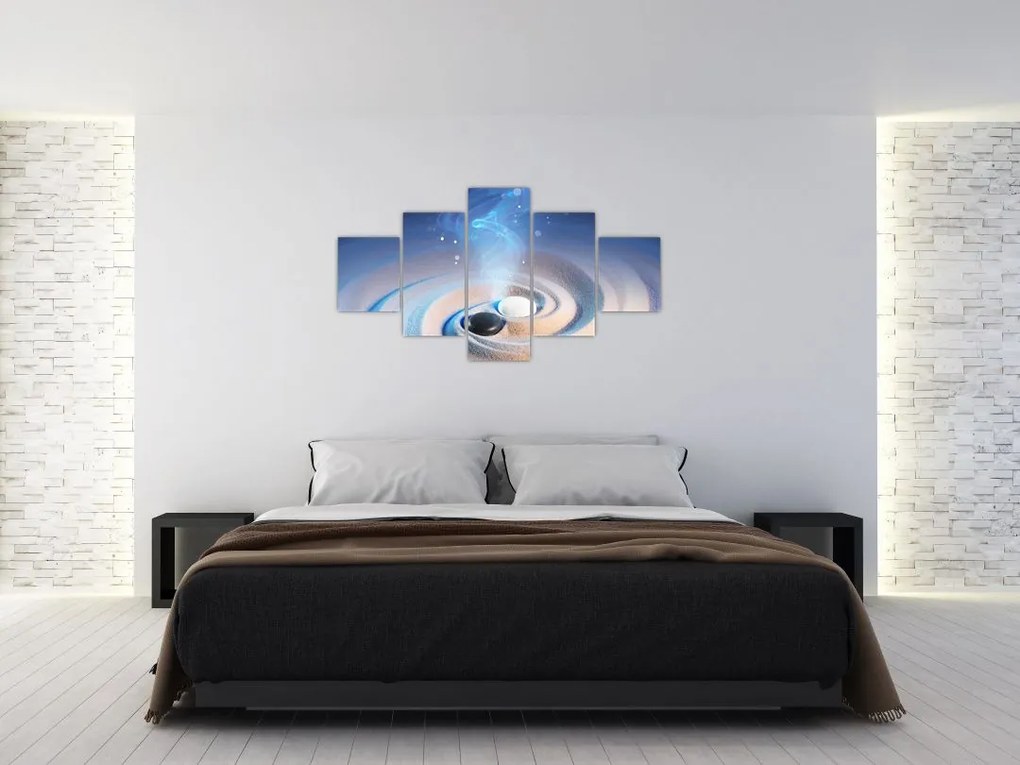 Obraz - Eteryczny yin-yang (125x70 cm)