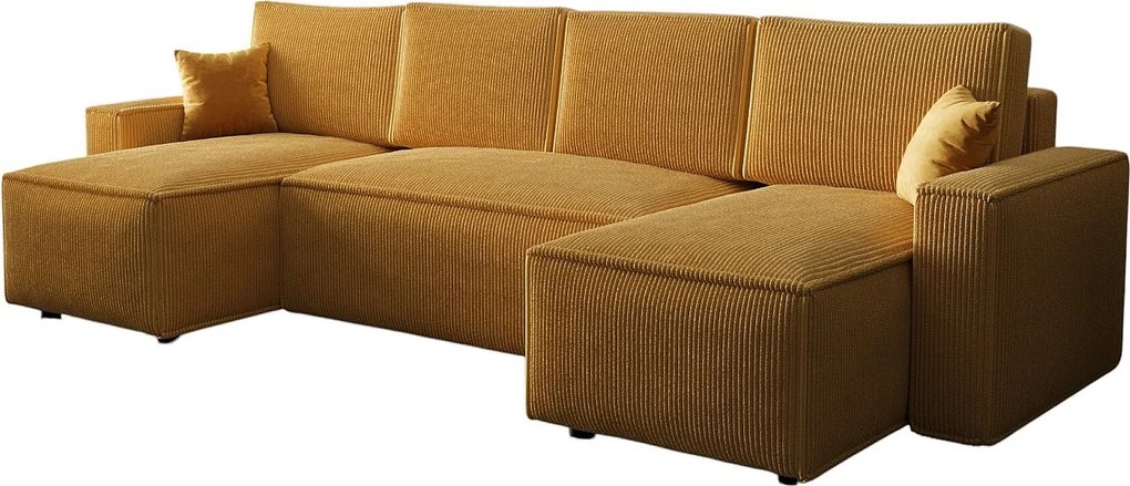 BEDANTE Narożnik AMBRO U Poso 01 z funkcją spania i pojemnikiem, kształt U, rozkładana sofa