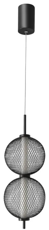 Lampa wisząca na lince PUMA LED/10W/230V pr. 14 cm czarna