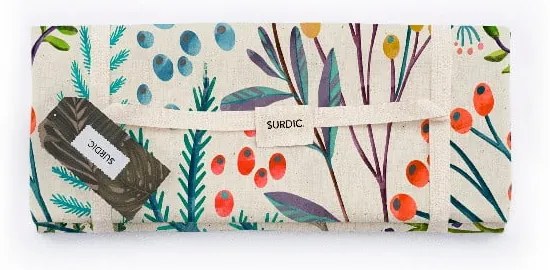 Koc piknikowy Surdic Manta Picnic Flores Vintage z motywem kwiatów, 140 x 170 cm