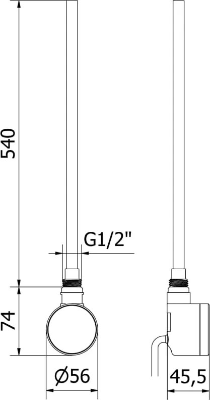 Mexen FA-D22 grzałka elektryczna 600 W, biała - W955-0600-20