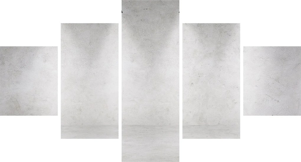 Obraz - Betonowa ściana z oświetleniem (125x70 cm)