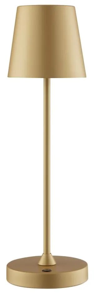 Brilliant - ELORA LED ściemnialna, ładowalna, dotykowa lampka biurkowa LED/2,5W/5V 2700K IP44 złota