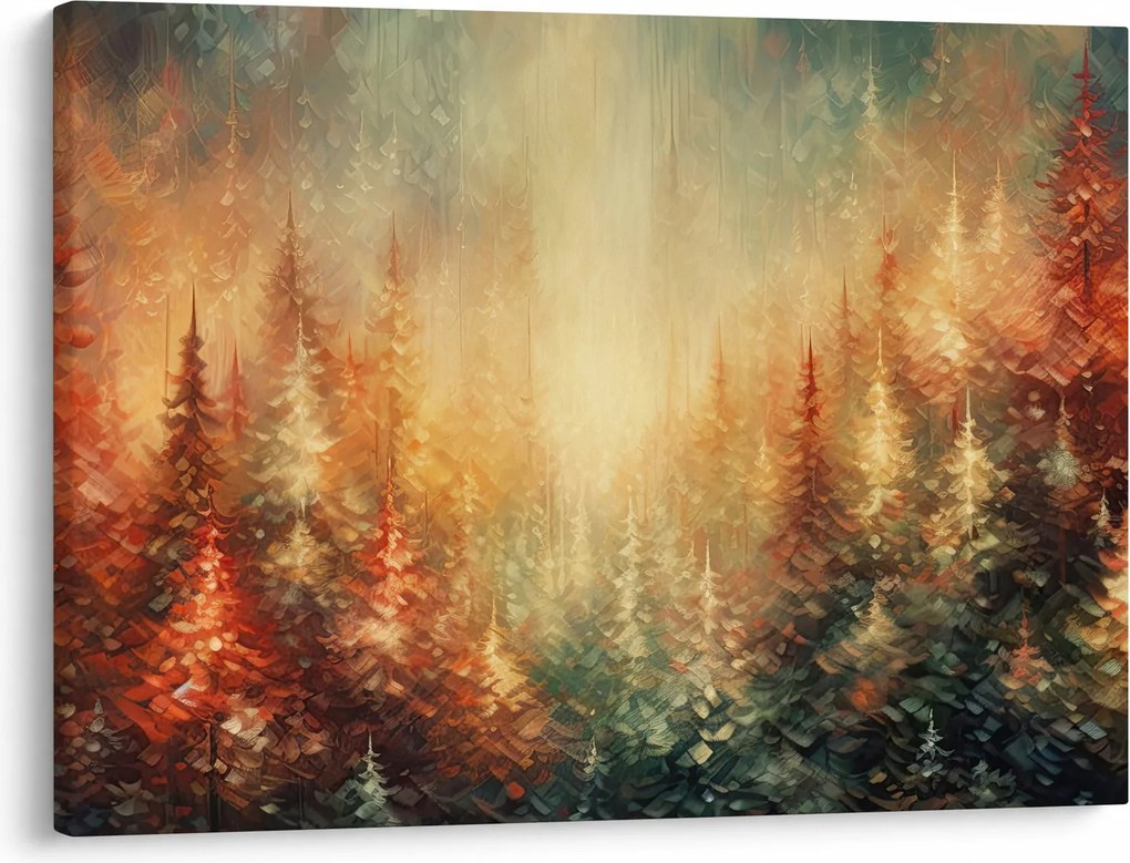 Obraz - Malowanie lasów (70x50 cm)