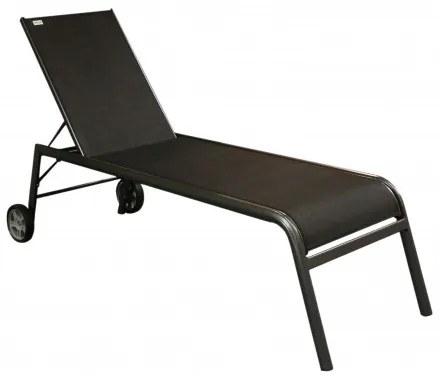 EXPERT - aluminiowy leżak ogrodowy na kółkach