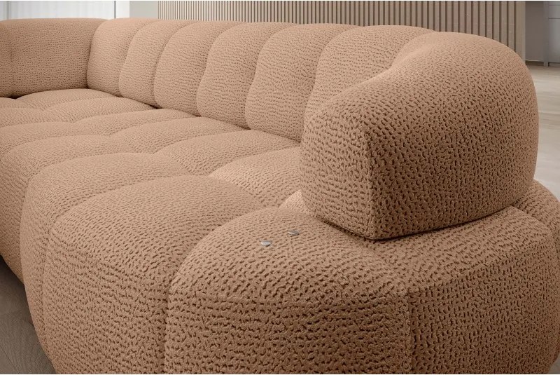 Narożnik VELPA L z elektryczną regulacją siedziska Lewostronny w tkaninie JAGUAR 17 WERSAL