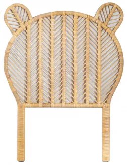 Zagłówek Do Łóżka 90 Cm Z Rattanu Torinio Kids Natural & 90 Cm - Sklum