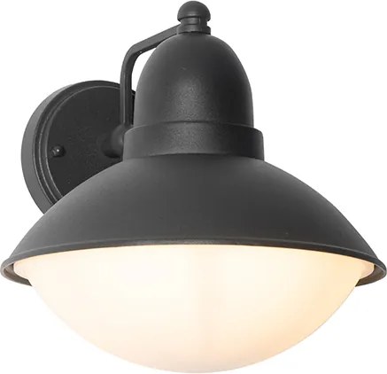 Nowoczesna lampa ścienna zewnętrzna czarna IP44 - Marcel