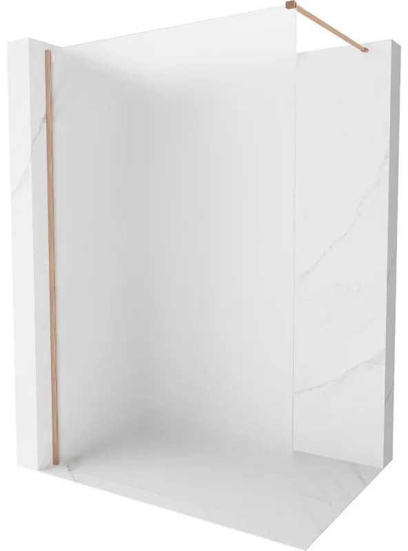 Mexen Kioto-X ścianka prysznicowa Walk-in 160 x 200 cm, szron 10 mm, miedź szczotkowana - 800-160-101-65-30-X