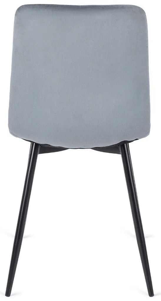 Zestaw Stół Okrągły Rozkładany HARRY 102-142 cm Dąb Craft/Czarny i 6 Krzeseł Tapicerowanych ROBIN Szarych Nowoczesnych