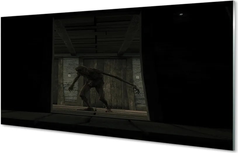 Panel szklany do Kuchni Zombie w Ciemnym Budynku